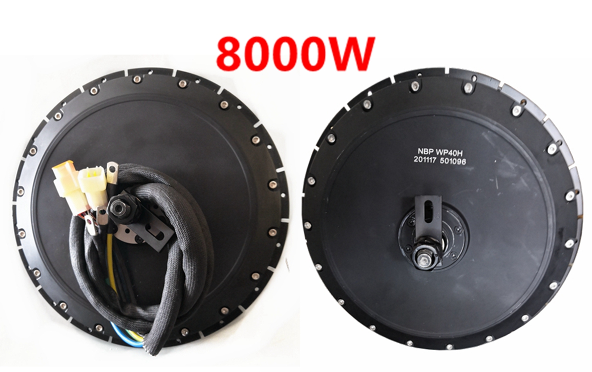 72V 8000W Brushless Hub Motor - 미국 재고 QS273 40H 피크 8000W