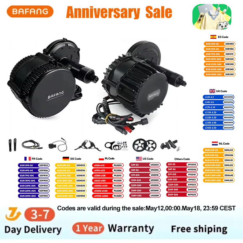 바팡 BBSHD 1000W 48V 68mm 미드 드라이 - Side Hung Mid Drive Motor Kit 리뷰 및 가격
